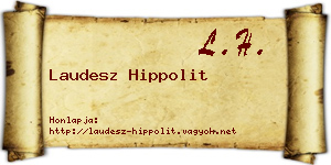 Laudesz Hippolit névjegykártya