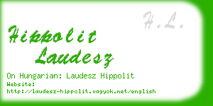 hippolit laudesz business card